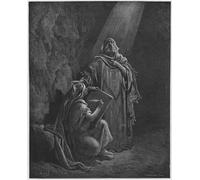 IPLUPJDY Pintura Mural Cuadro en Lienzo Lienzo Para Pared Baruch escribiendo las profecías de Jeremías por Gustave Dore para la Decoración del Hogar del Dormitorio 60x90cm