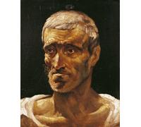IPLUPJDY Pintura Mural Cuadro en Lienzo Lienzo Para Pared Cabeza de un náufrago Estudio para la balsa de Theodore Gericault para la Decoración del Hogar del Dormitorio 60x90cm