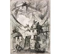 IPLUPJDY Pintura Mural Cuadro en Lienzo Lienzo Para Pared De la Serie Las Cárceles Imaginarias Le Carceri Dinvenzione de Battista Piranesi para la Decoración del Hogar del Dormitorio 60x90cm