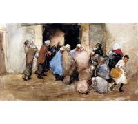 IPLUPJDY Pintura Mural Cuadro en Lienzo Lienzo Para Pared Distribución de sopa por George Hendrik Breitner para la Decoración del Hogar del Dormitorio 60x90cm