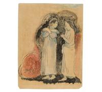 IPLUPJDY Pintura Mural Cuadro en Lienzo Lienzo Para Pared Dos mujeres tahitianas de pie de Paul Gauguin para la Decoración del Hogar del Dormitorio 60x90cm