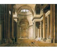IPLUPJDY Pintura Mural Cuadro en Lienzo Lienzo Para Pared Interior del Panteón de París de Louis Leopold Boilly para la Decoración del Hogar del Dormitorio 60x90cm