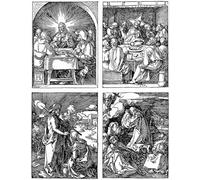 IPLUPJDY Pintura Mural Cuadro en Lienzo Lienzo Para Pared La serie La pequeña pasión de Alberto Durero para la Decoración del Hogar del Dormitorio 60x90cm