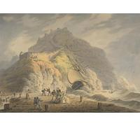 IPLUPJDY Pintura Mural Cuadro en Lienzo Lienzo Para Pared Naufragio de Scarborough al pie del acantilado del castillo por un artista famoso para la Decoración del Hogar del Dormitorio 60x90cm
