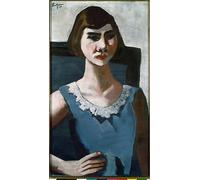 IPLUPJDY Pintura Mural Cuadro en Lienzo Lienzo Para Pared Retrato Quappi de Max Beckmann para la Decoración del Hogar del Dormitorio 60x90cm