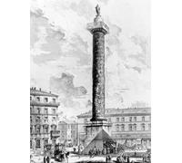 IPLUPJDY Pintura Mural Cuadro en Lienzo Lienzo Para Pared Vista de la Columna de Marco Aurelio en la Piazza Colonna de Battista Piranesi para la Decoración del Hogar del Dormitorio 60x90cm