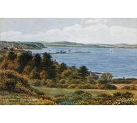 IPLUPJDY Pintura Mural Cuadro en Lienzo Lienzo Para Pared Vista desde Berry Head Brixham por Alfred Robert Quinton para la Decoración del Hogar del Dormitorio 60x90cm