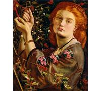 IPLUPJDY Pintura Sobre Lienzo Cuadro Famoso Impresión Imagen Colgando el muérdago de Dante Gabriel Charles Rossetti para Decoraciones del Hogar 60x90cm