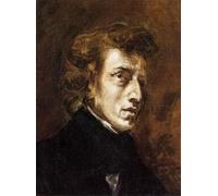 IPLUPJDY Pintura Sobre Lienzo Cuadro Famoso Impresión Imagen Frédéric Chopin de Ferdinandeugene Delacroix para Decoraciones del Hogar 60x90cm