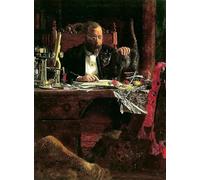 IPLUPJDY Pintura Sobre Lienzo Cuadro Famoso Impresión Imagen Retrato del profesor Benjamin Rand por Eakins para Decoraciones del Hogar 60x90cm