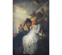 IPLUPJDY Pintura Sobre Lienzo Cuadro Famoso Impresión Imagen Tiempo de las Viejas de Francisco De Goya para Decoraciones del Hogar 60x90cm