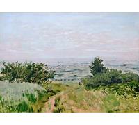 IPLUPJDY Pintura Sobre Lienzo Cuadro Famoso Impresión Imagen Vista a la Llanura de Argenteuil de Claude Monet para Decoraciones del Hogar 60x90cm