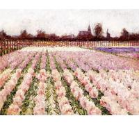 IPLUPJDY Vintage Lienzo Pintura Lienzo Impresión Pintura Clásicas Poster Campo de flores de George Hitchcock para la Decoración del Hogar del Dormitorio 60x90cm