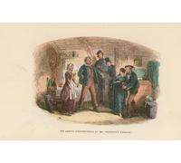 IPLUPJDY Vintage Lienzo Pintura Lienzo Impresión Pintura Clásicas Poster Ilustración para David Copperfield por Hablot Knight Browne para la Decoración del Hogar del Dormitorio 60x90cm