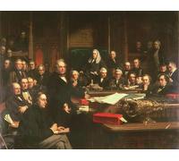 IPLUPJDY Vintage Lienzo Pintura Lienzo Impresión Pintura Clásicas Poster Lord Palmerston dirigiéndose a la Casa de Durante por un artista famoso para la Decoración del Hogar del Dormitorio 60x90cm