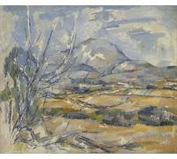 IPLUPJDY Vintage Lienzo Pintura Lienzo Impresión Pintura Clásicas Poster Montagne Sainte Victoire de Paul Cézanne para la Decoración del Hogar del Dormitorio 60x90cm
