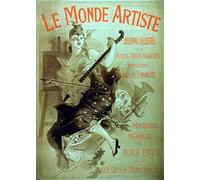 IPLUPJDY Vintage Lienzo Pintura Lienzo Impresión Pintura Clásicas Poster para la revista ilustrada The Artist World de Jules Cheret para la Decoración del Hogar del Dormitorio 60x90cm