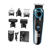iplusmile 1 juego Cortadora de Cabello con Pantalla LCD Multifuncional Afeitadora Eléctrica Recargable para y Profesional y Ergonomía Antideslizante