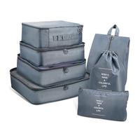 iplusmile 1 Juego Organizador de Equipaje de Viaje Set de Bolsas de Almacenamiento para Cosméticos y Ropa con Material Resistente al para