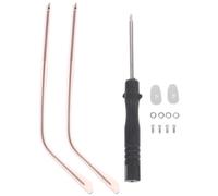 iplusmile 1 par de gafas de repuesto universales de metal para gafas con tornillos - Ancho de la patilla: 3,6 mm, grosor: 1,2 mm