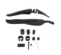 iplusmile 1 par Guardabarros de Bicicleta Negro para y Delantero y Trasero Resistente al Agua y Instalación Accesorios Esenciales para Ciclismo Lluvia o Barro