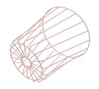 iplusmile 1 pieza Cubeta de Basura de Metal para Separación de Residuos Contenedor Multifuncional Diseño Estilizado para Jardín y Cocina Basura Seco y Húmedo Sin Tapa Color Rosa