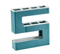iplusmile 1 Pieza Soporte de Almacenamiento de Paraguas de Plástico para Pared con Bandeja de Drenaje Organizador de Paraguas para Hogar Color Verde y Blanco