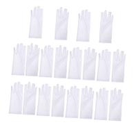 iplusmile 10 pares Guantes de Protección Solar para Mujer de Guantes Elásticos de Spandex para Jardinería Limpieza Inspección de Joyas y Trabajo Manual