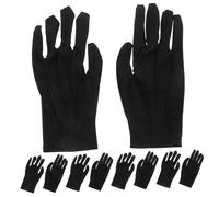 iplusmile 10 Pares Guantes Guante Térmico Mano Guante Hidratante Soporte De Guante Black Poliéster