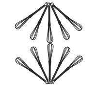 iplusmile 10 Piezas Batidor Semiautomático para Tinte de Cabello, Plástico | Mezcla Uniforme, Portátil y Fácil de Limpiar, para Salón o Casa, Uso Crema Colorante