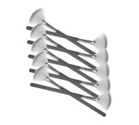 iplusmile 10 piezas Brochas Abanico para Maquillaje Aplicador de Polvo Suelto y Ácido Pinceles Multiusos para Iluminador y Rubor Herramientas Profesionales para Estética Facial Pequeño para