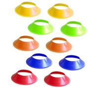 iplusmile 10 Piezas Conjunto de Conos de Entrenamiento de Fútbol Multi Funcionales Conos de Agilidad Portátiles para Ejercicio y Entrenamiento Deportivo Colores Brillantes y Material PE