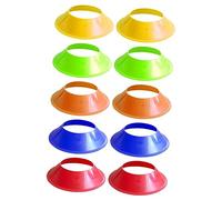 iplusmile 10 Piezas Conjunto de Conos de Entrenamiento de Fútbol Multi Funcionales para Agilidad Conos Deportivos Brillantes para Entrenamiento para Fútbol Taekwondo y Ejercicios de
