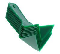 iplusmile 10 Piezas de Llana de Esquina para Paneles de Yeso Herramienta Plástica para Esquinas Interiores y Exteriores Color Verde Tamaño Pequeño para Construcción y Reparación de