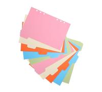 iplusmile 10 Piezas Divisores de Archivo Plásticos con Pestañas Unidades Coloridas Separadores para Carpetas de Anillas Organizadores para Oficina y Estudio