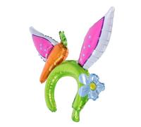 iplusmile 10 Piezas Pascua Accesorios de Fiesta Infantil con Globos de Aluminio para Celebraciones de Cumpleaños y Búsquedas de Huevos