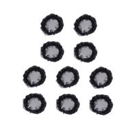 iplusmile 10 piezas Redecillas de Ballet para Mujer Malla Invisible con Encaje Negro Accesorios para Cabello Moño Danza Elegante