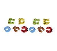 iplusmile 10 Piezas Unidades Tope Puerta Infantil de Dibujos Animados Protector Dedo para Seguridad Niña Amortiguador de Bloqueo Puerta Seguro Barrera Protección Manos