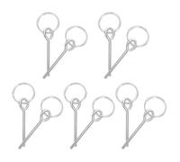 iplusmile 10 Unidades Anillo de Repuesto para Tienda de Campaña Pasadores Seguros, Conector Galvanizado de Hierro para Postes, Accesorio Desmontable Adecuado para Camping al Aire Libre y
