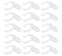 iplusmile 100 Clips de Montaje en Silicona para Tubos Fluorescentes y Led, Soporte de Montaje Tornillos para Decoración y Proyectos de Iluminación DIY