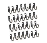 iplusmile 100 piezas Ganchos de Pared Antiguos de Montaje Individual Colgadores Retro para Abrigos Sombreros y Toallas de Mini Ganchos de Pared para Baño y Dormitorio Tornillos Incluidos