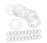 iplusmile 100 Piezas Junta Antideslizante espaciadores Muebles tapetes de Mesa de Vidrio Parachoques Tablero de Mesa con separadores de Vidrio plastico PP Transparente