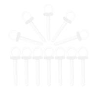 iplusmile 100 Tapones de Plástico Transparentes para Colgantes de Bola 56X15 CM Accesorios para Bolas Navideñas DIY Cubiertas Resistentes para Decoraciones Colgantes