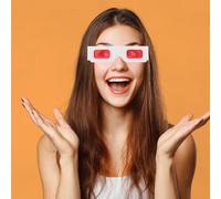 iplusmile 100piezas Gafas de Papel Gafas de Cine para Eventos Especiales Colorido para Fiestas de Cumpleaños y Decoración