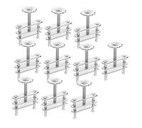 iplusmile 10piezas Abrazaderas Metálicas Para Tubos Con Compresor De Tornillo Para Laboratorio Químico y Biológico Control De Flujo Para Enseñanza Experimental