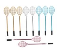 iplusmile 10piezas Bolígrafos De Gel Forma Raqueta De Bádminton Colores Surtidos Papelería Escolar Para Niño Niña Estudiantes Con Tinta Suave