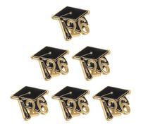 iplusmile 10piezas Broches de Birrete de Graduación Insignia Conmemorativa para Estudiantes y Profesores Obsequio de Graduación para Invitados de Fiesta por Paquete Accesorios de Moda
