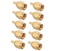 iplusmile 10Piezas Conector SMA Macho de Crimpado Adaptador para Durabilidad