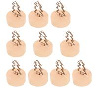 iplusmile 10piezas Tarjetero de Madera Clip para Fotos de Navidad Estilo Vintage para Tarjetas de Visita Decoración Hogar Exquisito Clip para Fotos por Paquete