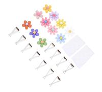 iplusmile 11 Piezas de Clips de Ventilación en Forma de Flor para Coche, Ambientadores de Aire Aplicables en Abs y Hierro, Accesorios Decorativos para Interior de Coche y Espacio Personal